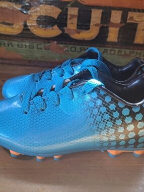 Vizari Palomar FG Soccer Cleats Toddler Size 9 Blue Black